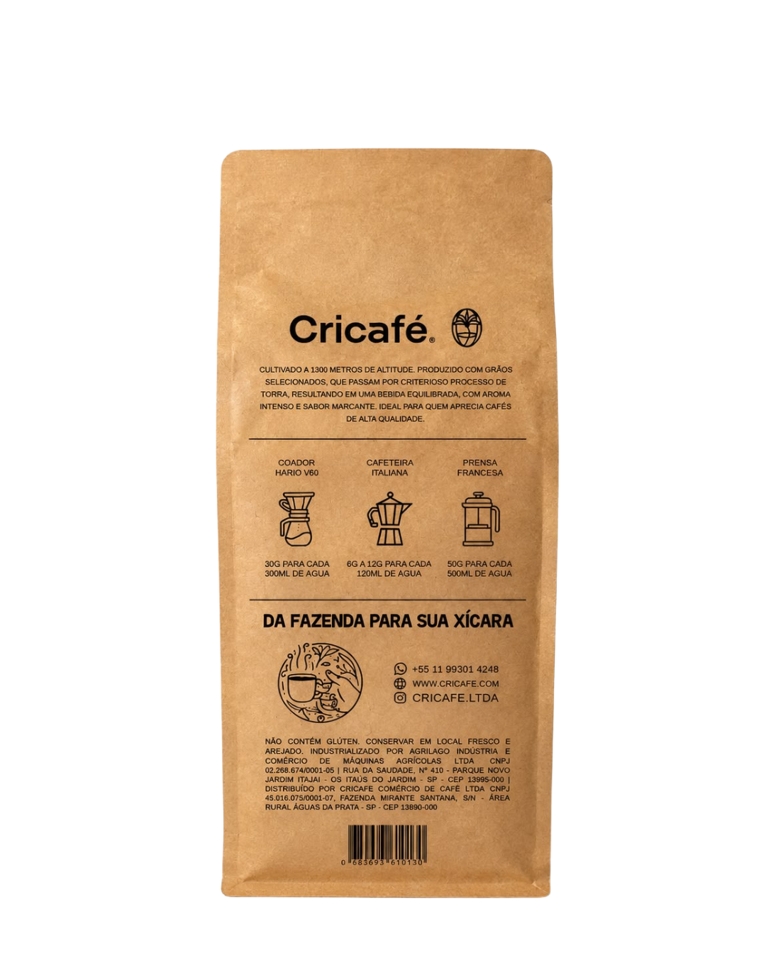 Cricafé Blended Moído (500g)