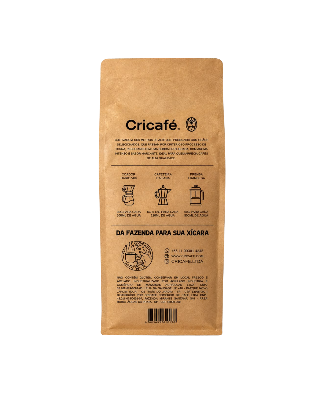 Cricafé Blended Moído (500g)